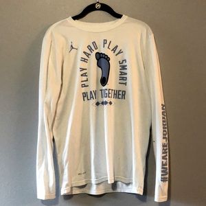 Jordan UNC North Carolina Tarheels long sleeve t-shirt